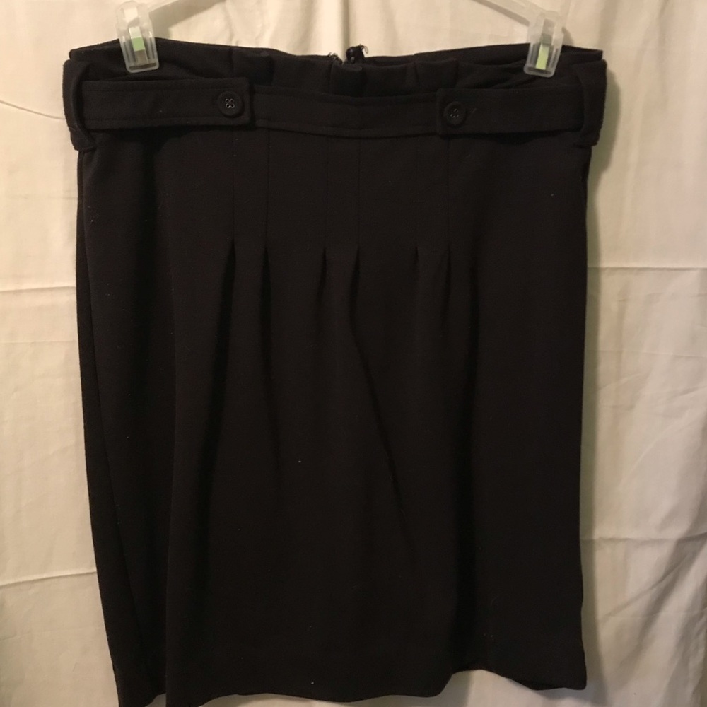 Black knee length skirt